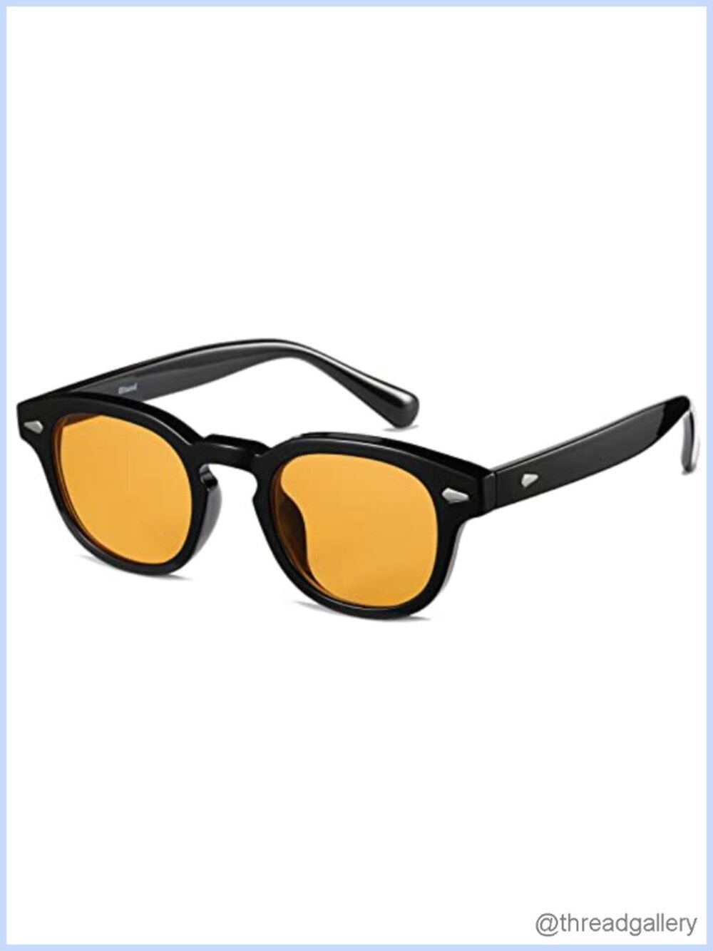 Retro Round Tinted Sunglasses UV400 TR90 Frame Unisex